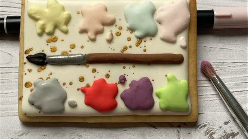 Video biscuit palette de peinture sur mesure 