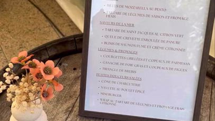 Présentation vin d’honneur 