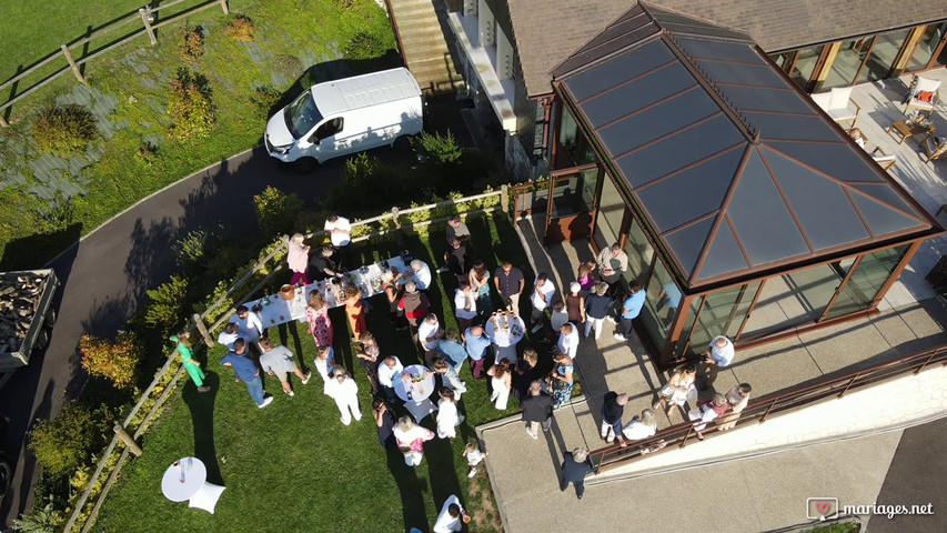 Dji 0027 lent  le Manoir Néo Normand : vision en 360 °