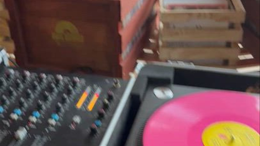 Bar à vinyles
