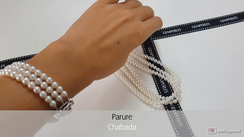 Parure Chabada : collier, bracelet et boucles d'oreilles Gemperles 