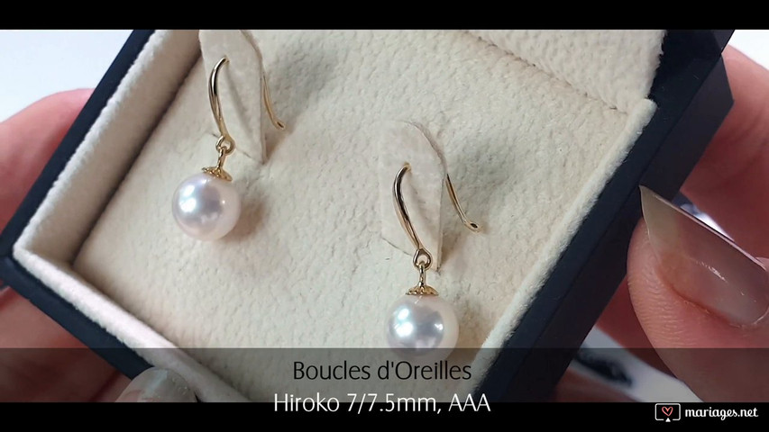 Boucles d'oreilles mariage Hiroko I Gemperles