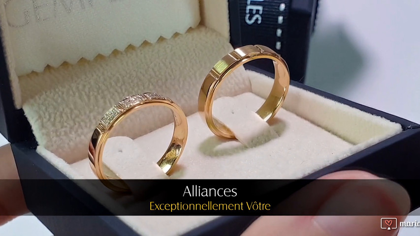 Alliances de mariage. Exceptionnellement votre I Gemperles 74