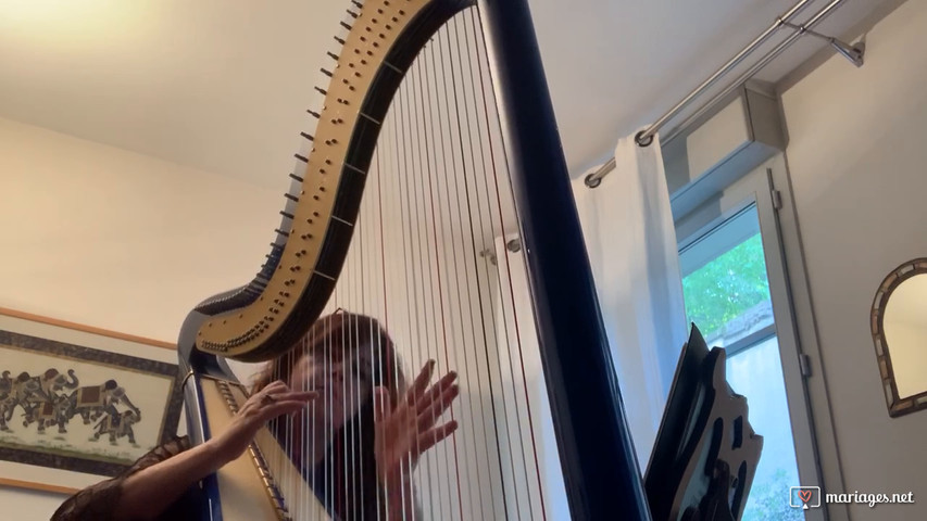 Marche nuptiale Mendelssohn, Harpe solo 