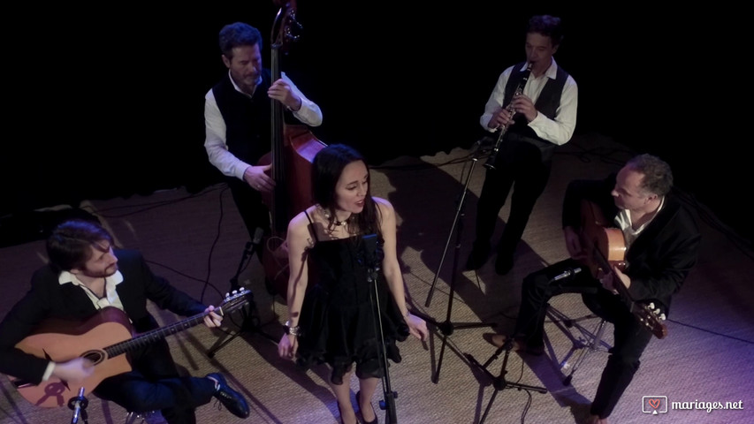 "Ambiance Jazz Manouche" - La vie en Rose façon Marie Jeanne & son orchestre de Jazz