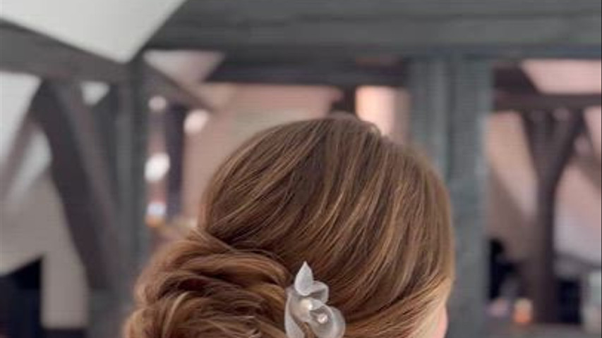 chignon bas de mariée