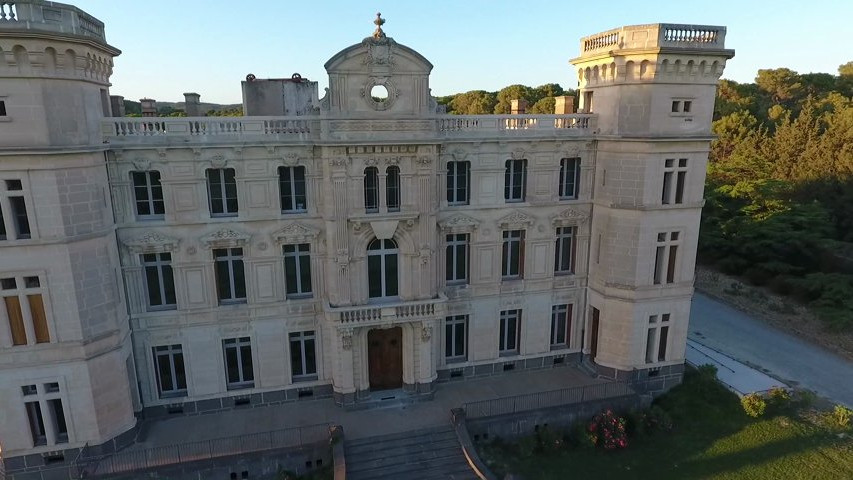 Film château de Sériège vu par drone