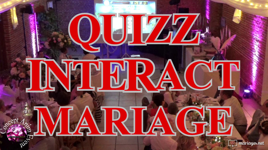 Quizz interactif mariage 