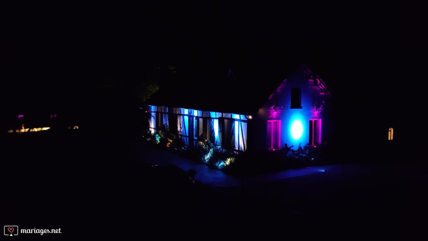 Illumination architecturale Domaine de la Choquette par DJ ResQ