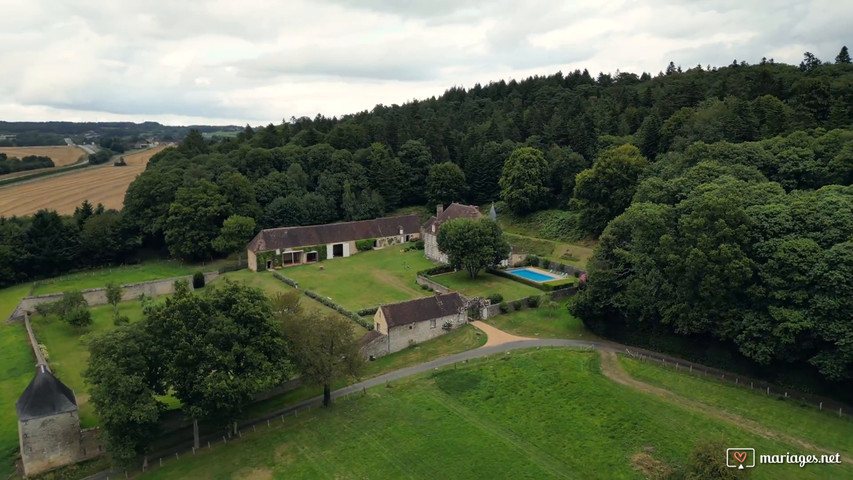 Manoir de Bellegarde vidéo drone globale 1