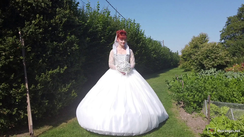 Robe de mariée princesse haute couture