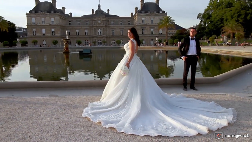 Vidéo séance de couple, mariage à Paris