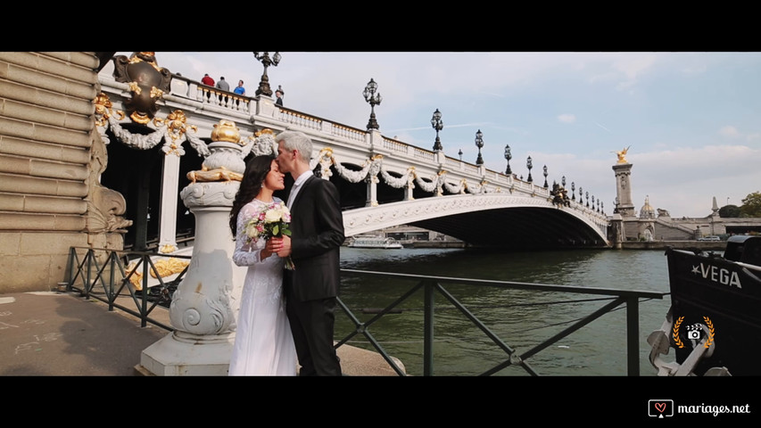 Vidéo couple mariage à Paris