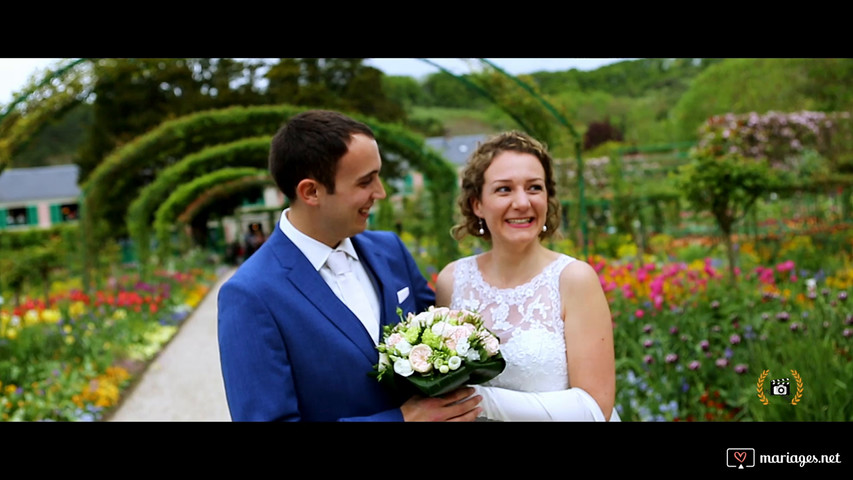 Vidéo reportage mariage à Giverny dans l’Eure