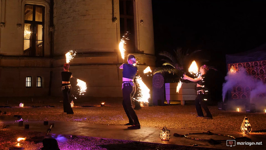 Ardensia spectacle de feu et lumière spécial mariage