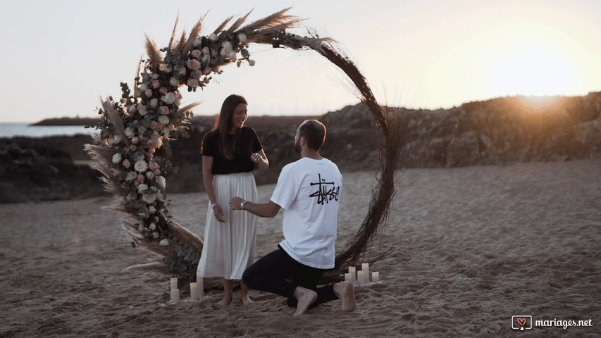 Une demande en mariage à la plage - Loire-Atlantique