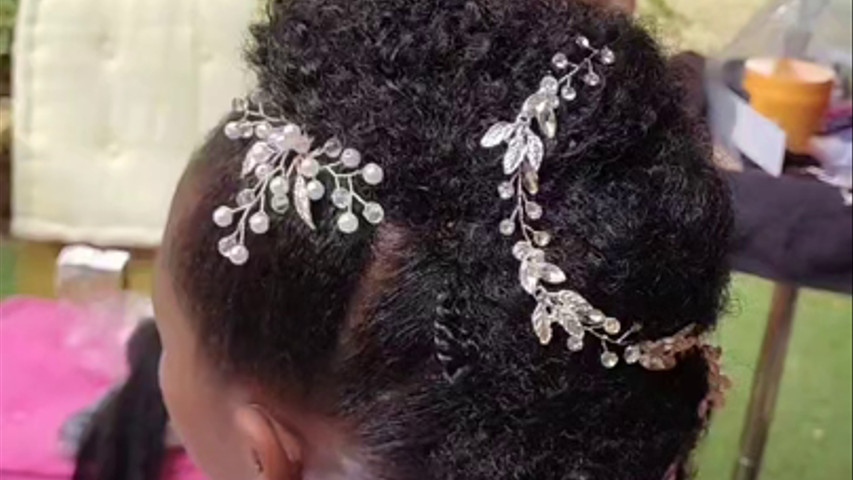 Chignon sur cheveux afro