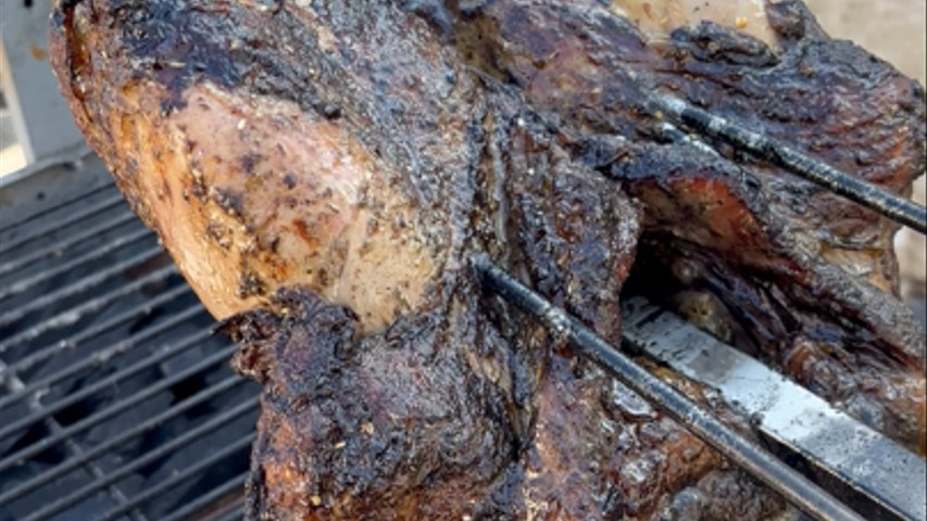 Agneau à la broche 