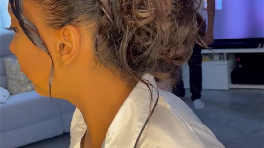 Maquillage et chignon mariée 