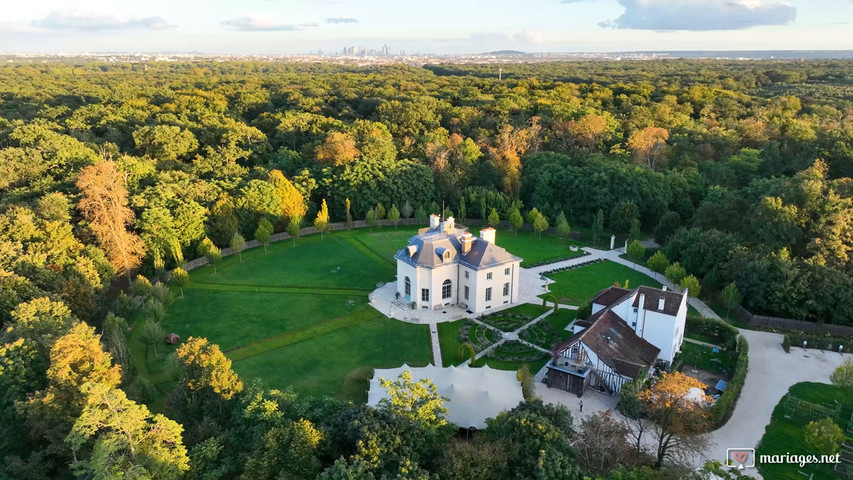 Pavillon de La Muette vu du ciel