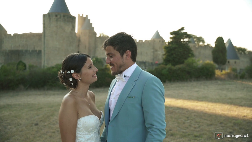 Mariage au pied de la Cité Médiévale de Carcassone