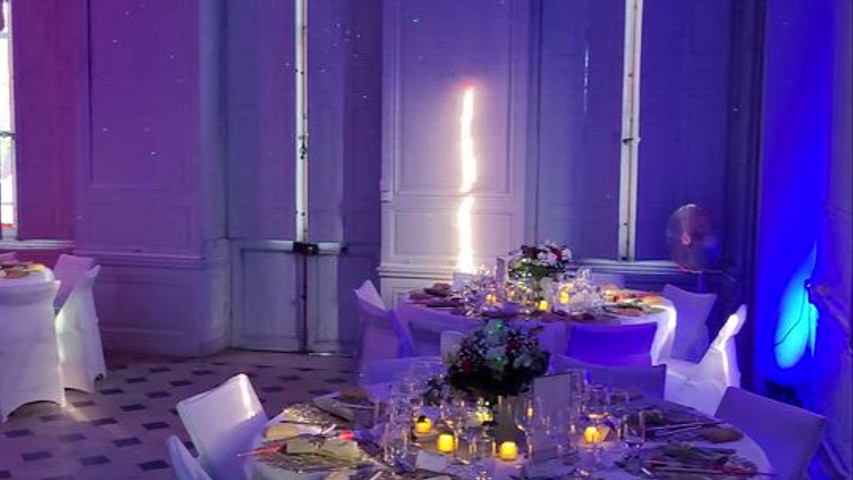Éclairage et Sonorisation salle mariage 