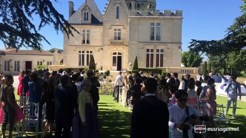 Cérémonie laïque château Pape Clément