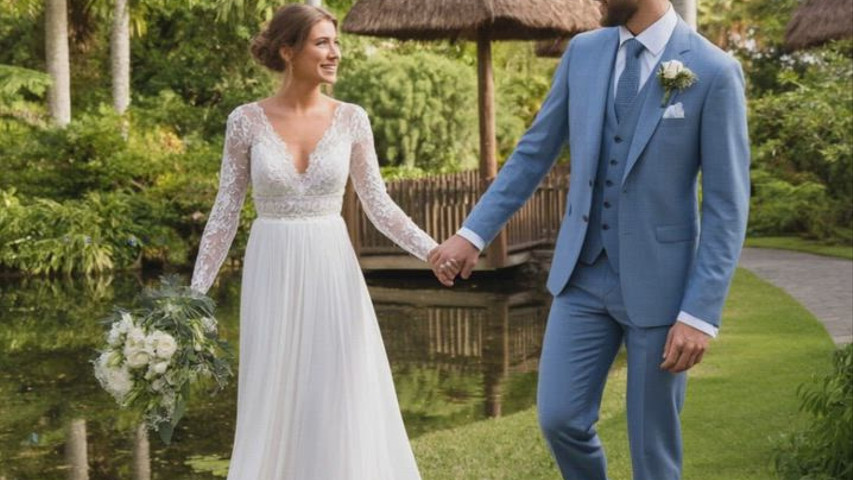 Video costume mariage bleu ciel 