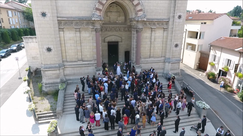 Vidéo de mariage réalisé avec un drone