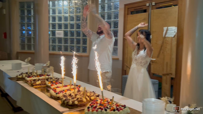 Découpe du gâteau - Mariage du 17 juin 2023