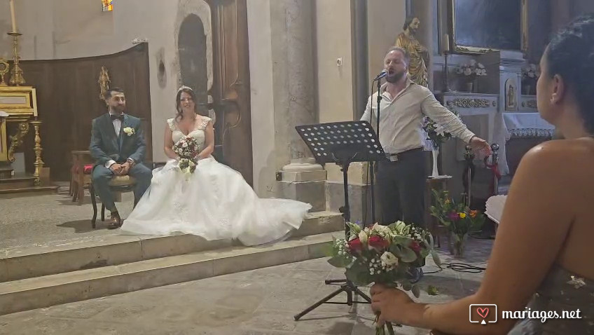 Interprétation de Vivo per lei - Mariage du 19 juillet 2025