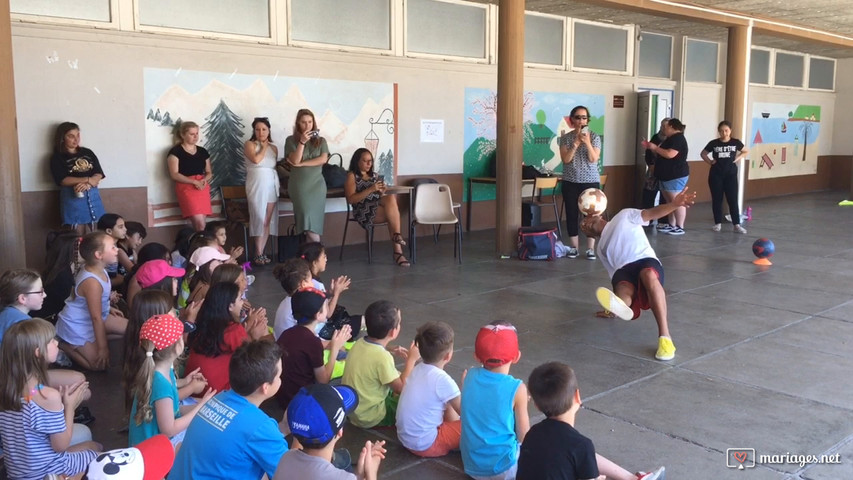 Spectacle et animation de freestyle football avec un champion de France