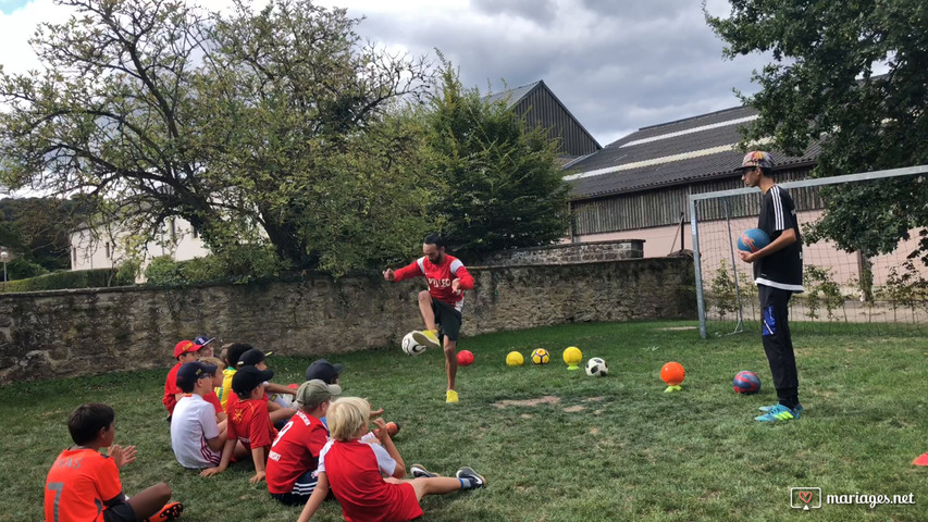 Spectacle et animation de freestyle football avec un champion de France