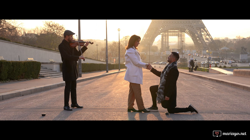 Demande en mariage - Tour Eiffel Paris