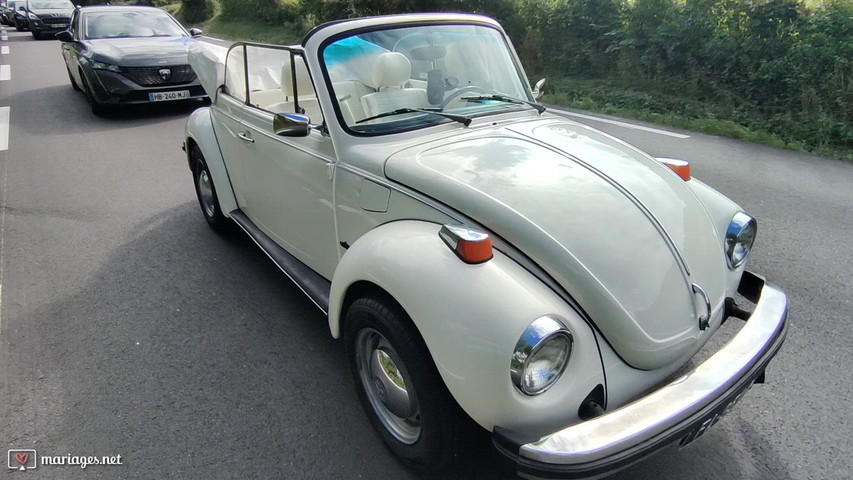 Coccinelle Cabriolet Triple White 1979