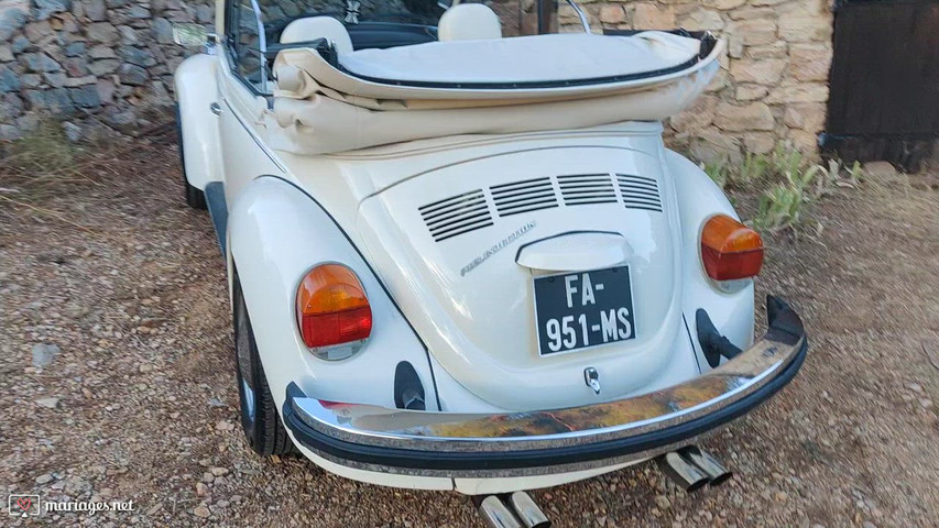 Volkswagen Coccinelle Cabriolet California Triple White 1979