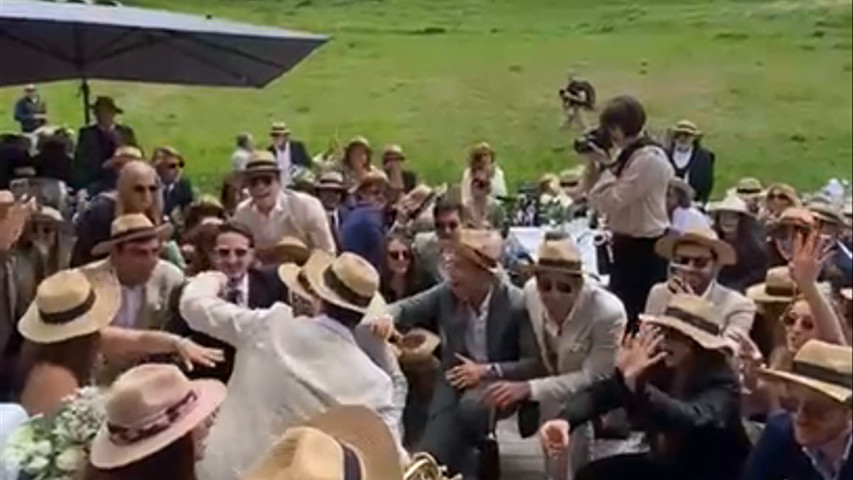 Apero mariage à la montagne 