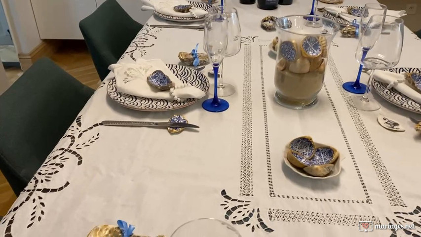 Décor de table et cadeaux d’invités - Collection Azuléjos