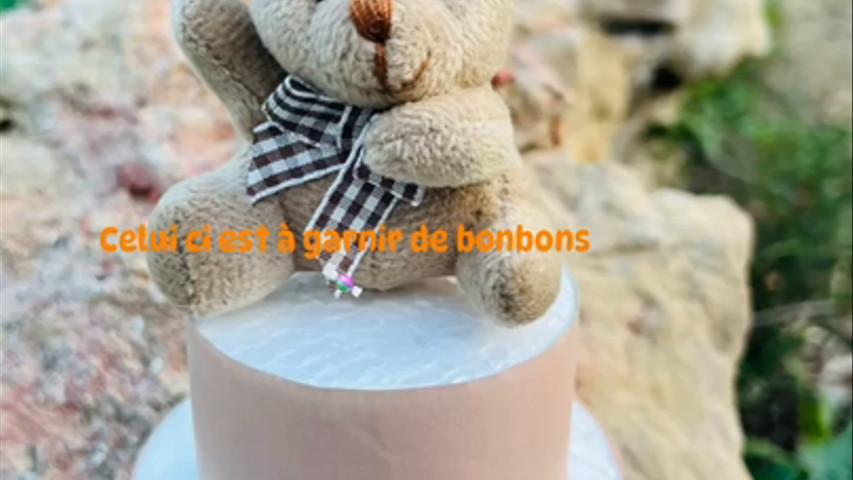 Gâteaux de bonbons à offrir aux convives 