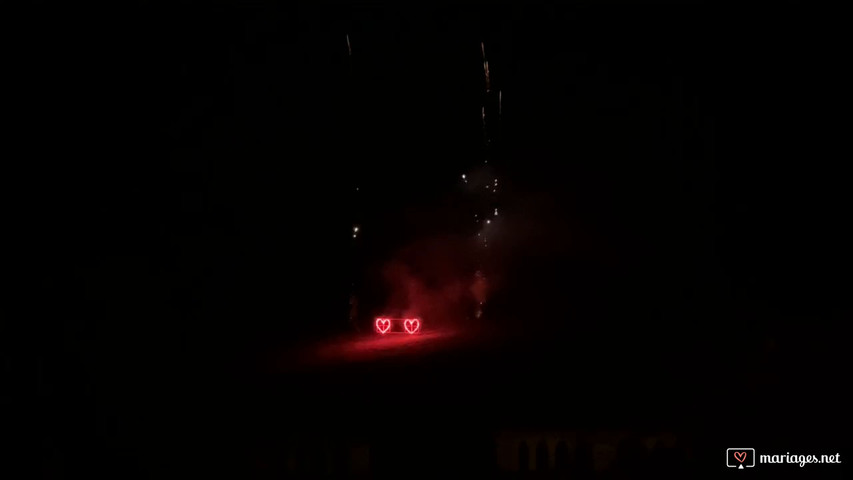 Feu d'artifice mariage