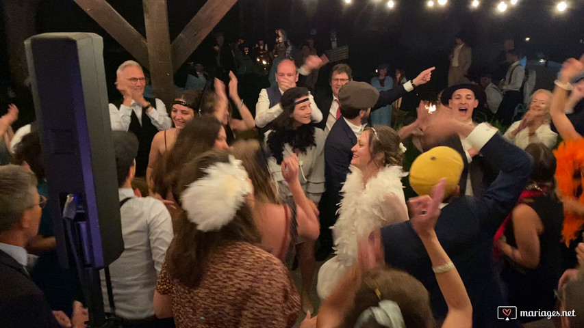 Mariage Hotel Ailefrode sur la terasse (debut exterieure)