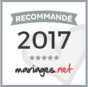 Recommandé sur mariages.net 2017